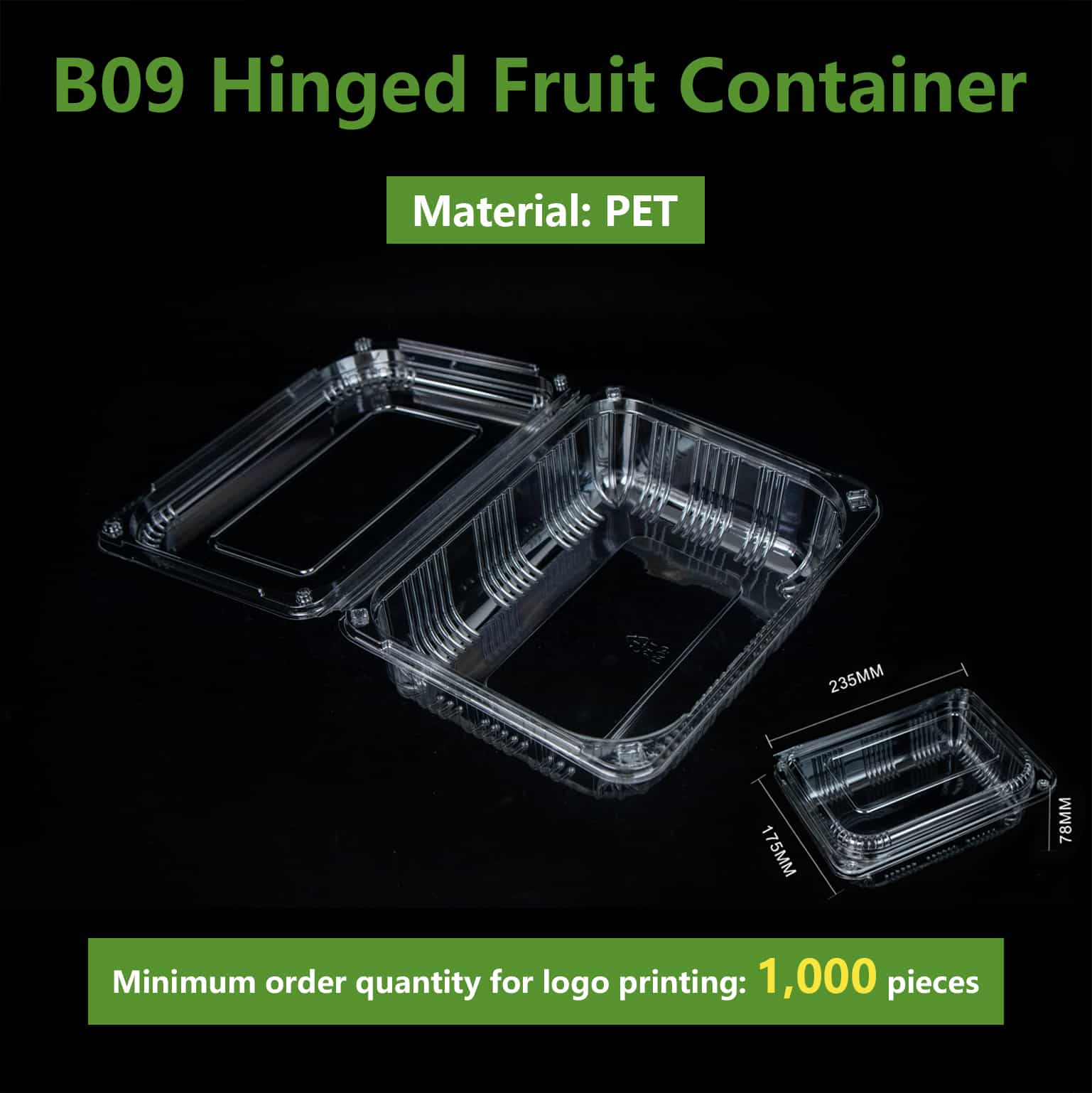 B09 Hinged Fruit Container